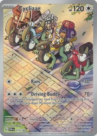 Card: Scarlet & Violet: Paradox Rift Singles, Cyclizar - 215/182 - Illustration Rare