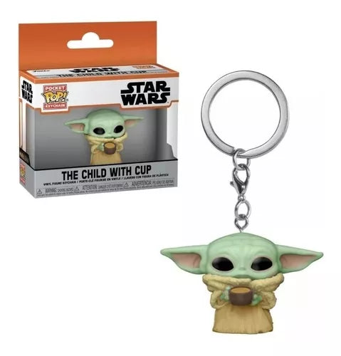 Funko Pocket Pop! Keychain: Star Wars, The Child With Cup