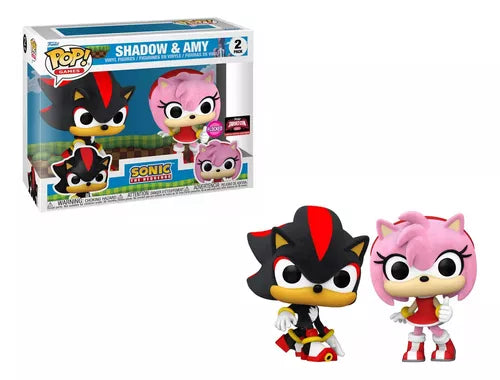 Funko Pop! Games: Sonic, Flocked Shadow & Amy 2