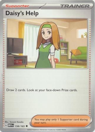 Card: Scarlet & Violet: 151 Singles, Daisy's Help - 158/165 - Uncommon