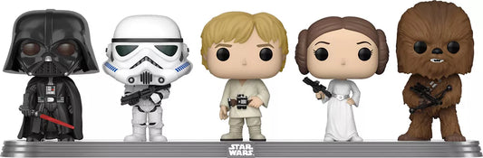 Funko Pop! Star Wars: Darth Vader, Stormtrooper, Luke Skywalker, Princess Leia, Chewbacca
