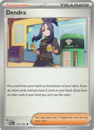 Card: Scarlet & Violet: Paldea Evolved Singles, Dendra - 179/193 - Uncommon