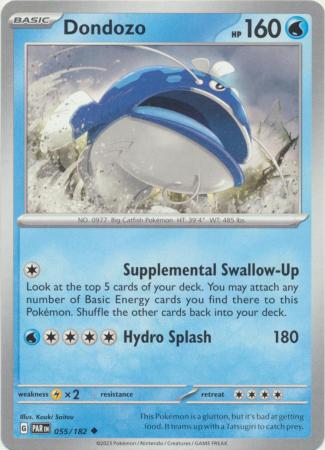 Card: Scarlet & Violet: Paradox Rift Singles, Dondozo - 055/182 - Uncommon