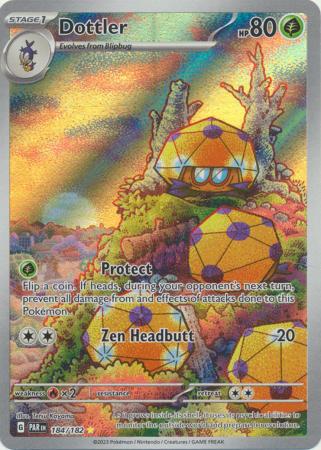 Card: Scarlet & Violet: Paradox Rift Singles, Dottler - 184/182 - Illustration Rare