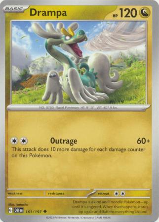 Card: Scarlet & Violet: Obsidian Flames Single, Drampa - 161/197 - Uncommon