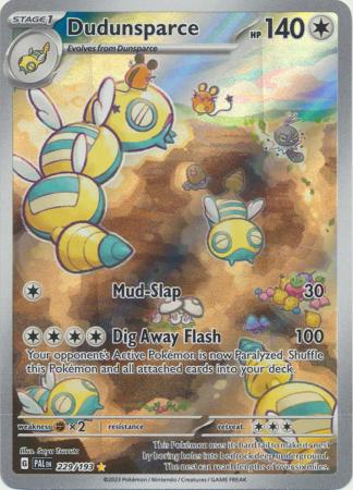 Card: Scarlet & Violet: Paldea Evolved Singles, Dudunsparce - 229/193 - Illustration Rare