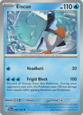 Card: Scarlet & Violet: Paldea Evolved Singles, Eiscue - 048/193 - Uncommon