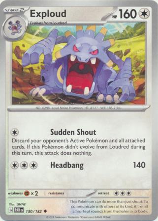 Card: Scarlet & Violet: Paradox Rift Singles, Exploud - 150/182 - Uncommon