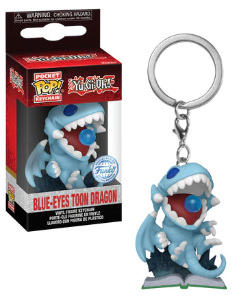 Funko Pocket Pop! Keychain: YuGiOh, Blue-Eyes Toon Dragon