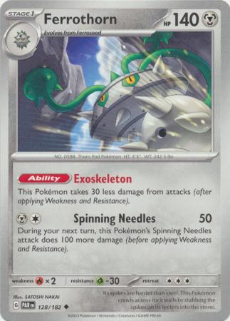 Card: Scarlet & Violet: Paradox Rift Singles, Ferrothorn - 128/182 - Uncommon