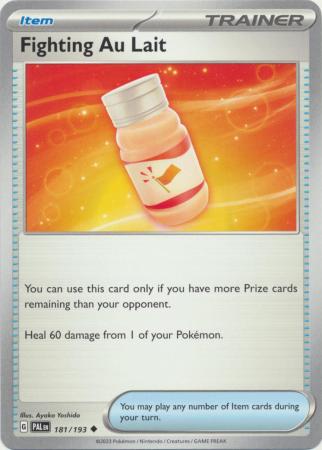 Card: Scarlet & Violet: Paldea Evolved Singles, Fighting Au Lait - 181/193 - Uncommon