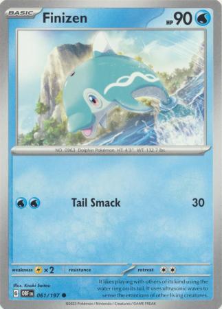 Card: Scarlet & Violet: Obsidian Flames Single, Finizen - 061/197 - Common