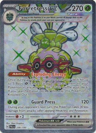 Card: Scarlet & Violet: Paldea Evolved Singles, Forretress ex - 230/193 - Full Art Secret Rare