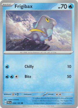 Card: Scarlet & Violet: Paldea Evolved Singles, Frigibax - 058/193 - Common
