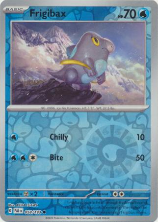 Card: Scarlet & Violet: Paldea Evolved Singles, Frigibax - 058/193 - Common Reverse Holo