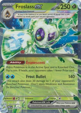 Card: Scarlet & Violet: Paradox Rift Singles, Froslass ex - 003/182 - Ultra Rare
