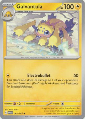 Card: Scarlet & Violet: Paradox Rift Singles, Galvantula - 065/182 - Common