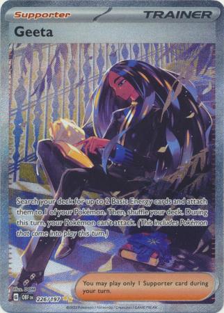 Card: Scarlet & Violet: Obsidian Flames Single, Geeta - 226/197 - Special Illustration Rare