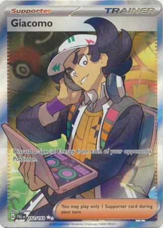 Card: Scarlet & Violet: Paldea Evolved Singles, Giacomo - 252/193 - Full Art Secret Rare