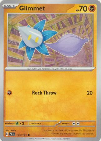 Card: Scarlet & Violet: Paldea Evolved Singles, Glimmet - 125/193 - Common
