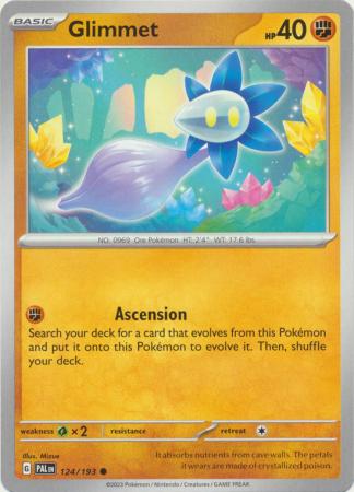 Card: Scarlet & Violet: Paldea Evolved Singles, Glimmet - 124/193 - Common