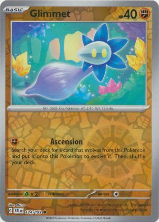 Card: Scarlet & Violet: Paldea Evolved Singles, Glimmet - 124/193 - Common Reverse Holo