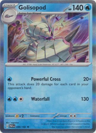 Card: Scarlet & Violet: Paradox Rift Singles, Golisopod - 049/182 - Holo Rare