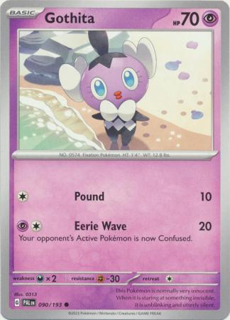 Card: Scarlet & Violet: Paldea Evolved Singles, Gothita - 090/193 - Common