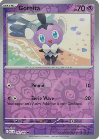 Card: Scarlet & Violet: Paldea Evolved Singles, Gothita - 090/193 - Common Reverse Holo