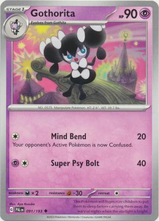Card: Scarlet & Violet: Paldea Evolved Singles, Gothorita - 091/193 - Common