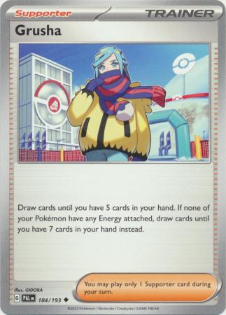 Card: Scarlet & Violet: Paldea Evolved Singles, Grusha - 184/193 - Uncommon