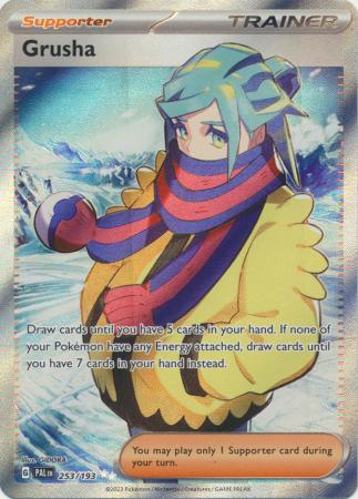 Card: Scarlet & Violet: Paldea Evolved Singles, Grusha - 253/193 - Full Art Secret Rare