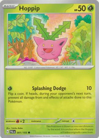 Card: Scarlet & Violet: Paldea Evolved Singles, Hoppip - 001/193 - Common