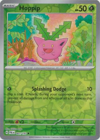 Card: Scarlet & Violet: Paldea Evolved Singles, Hoppip - 001/193 - Common Reverse Holo