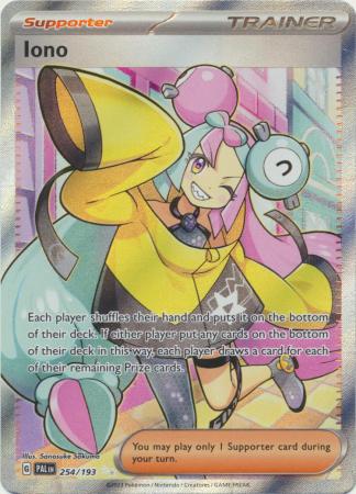Card: Scarlet & Violet: Paldea Evolved Singles, Iono - 254/193 - Full Art Secret Rare