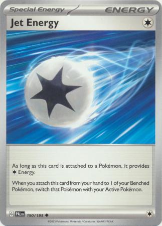 Card: Scarlet & Violet: Paldea Evolved Singles, Jet Energy - 190/193 - Uncommon
