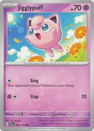 Card: Scarlet & Violet: Paldea Evolved Singles, Jigglypuff - 083/193 - Common