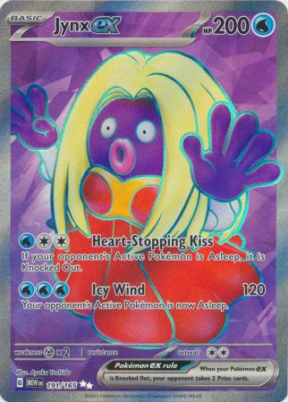 Card: Scarlet & Violet: 151 Singles, Jynx ex - 191/165 - Full Art Secret Rare