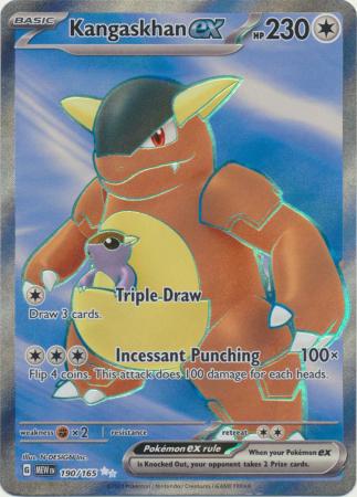 Card: Scarlet & Violet: 151 Singles, Kangaskhan ex - 190/165 - Full Art Secret Rare