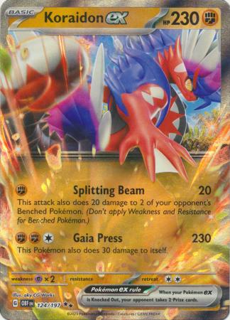 Card: Scarlet & Violet: Obsidian Flames Single, Koraidon ex - 124/197 - Ultra Rare
