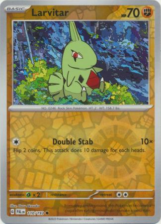 Card: Scarlet & Violet: Paldea Evolved Singles, Larvitar - 110/193 - Common Reverse Holo