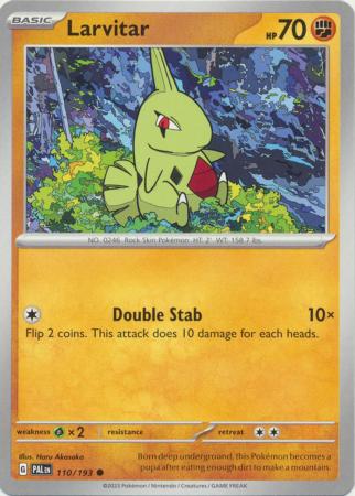 Card: Scarlet & Violet: Paldea Evolved Singles, Larvitar - 110/193 - Common