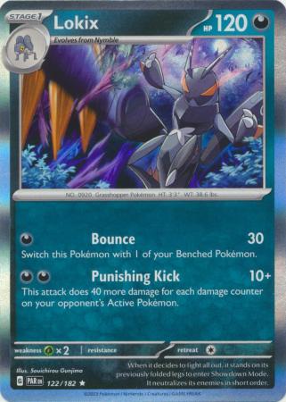 Card: Scarlet & Violet: Paradox Rift Singles, Lokix - 122/182 - Holo Rare