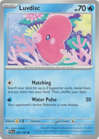 Card: Scarlet & Violet: Paldea Evolved Singles, Luvdisc - 047/193 - Common