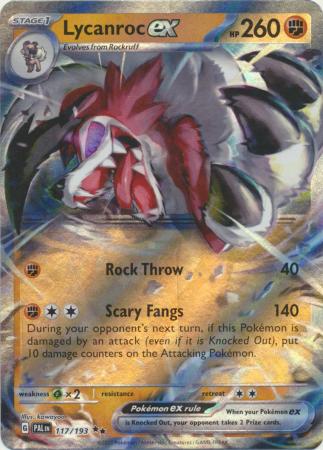 Card: Scarlet & Violet: Paldea Evolved Singles, Lycanroc ex - 117/193 - Ultra Rare