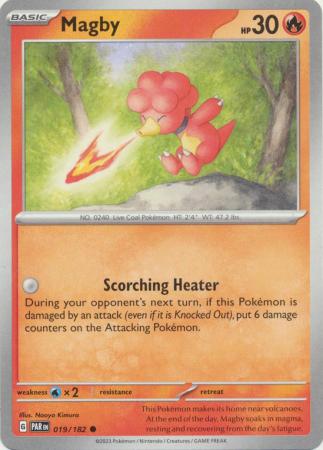 Card: Scarlet & Violet: Paradox Rift Singles, Magby - 019/182 - Common