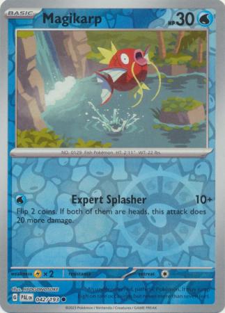 Card: Scarlet & Violet: Paldea Evolved Singles, Magikarp - 042/193 - Common Reverse Holo