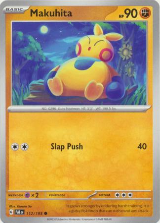 Card: Scarlet & Violet: Paldea Evolved Singles, Makuhita - 112/193 - Common