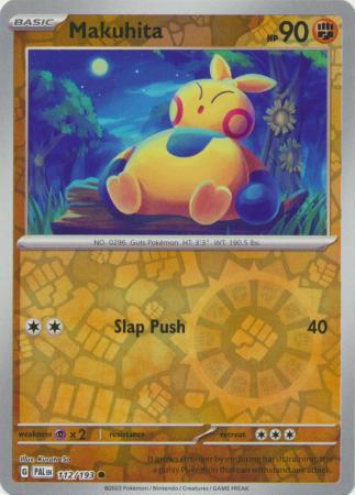 Card: Scarlet & Violet: Paldea Evolved Singles, Makuhita - 112/193 - Common Reverse Holo