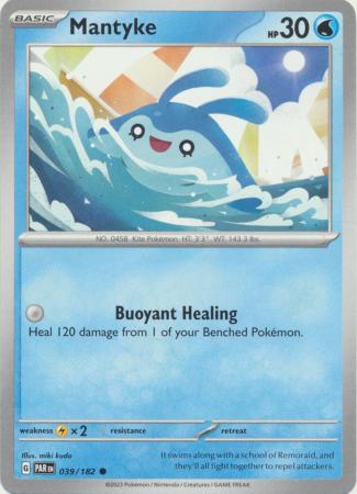 Card: Scarlet & Violet: Paradox Rift Singles, Mantyke - 039/182 - Common